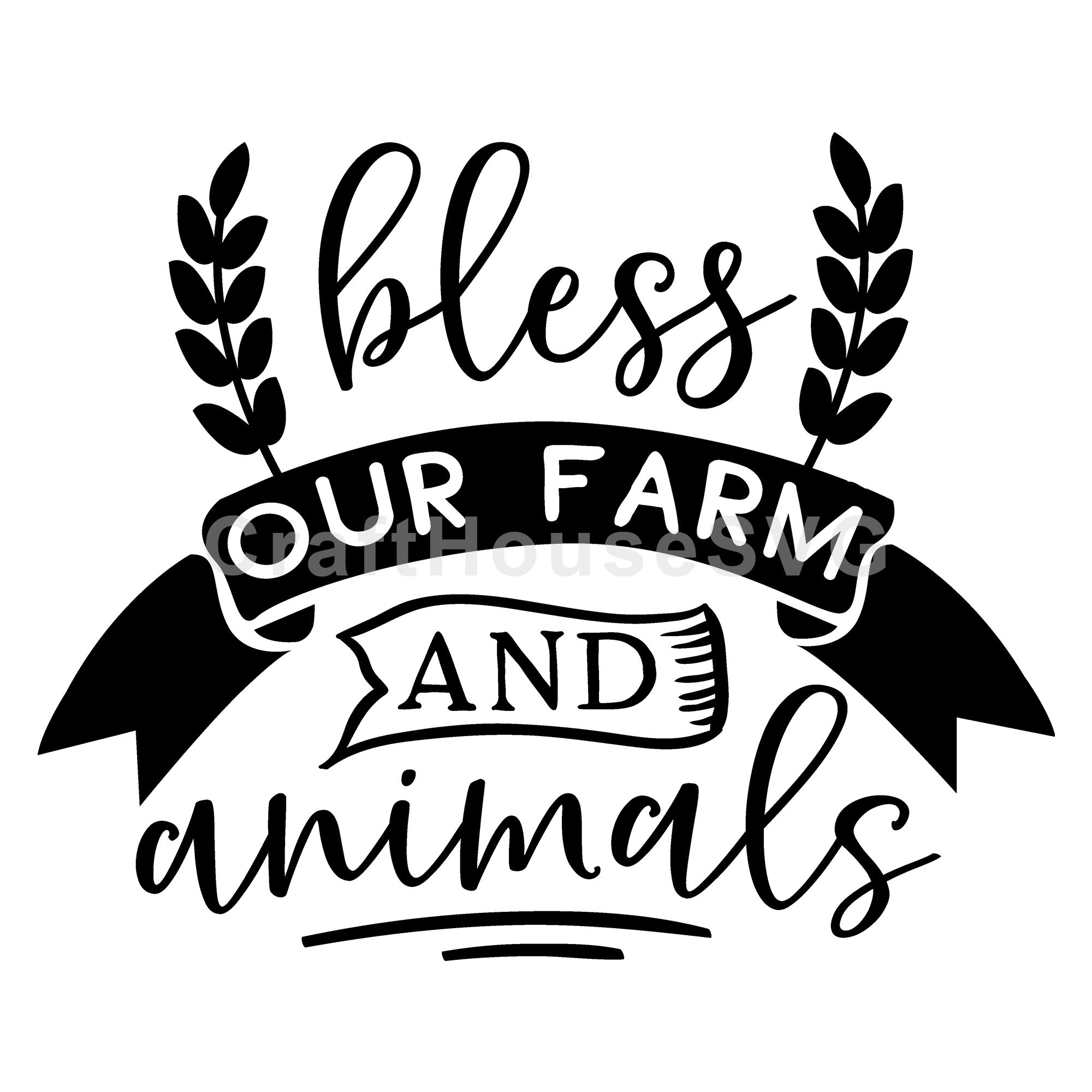 Bless our farm and animals SVG