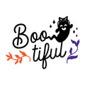 Boo-tiful SVG design for Cricut, Silhouette, laser cutting, vinyl, sublimation, and Halloween craft projects.