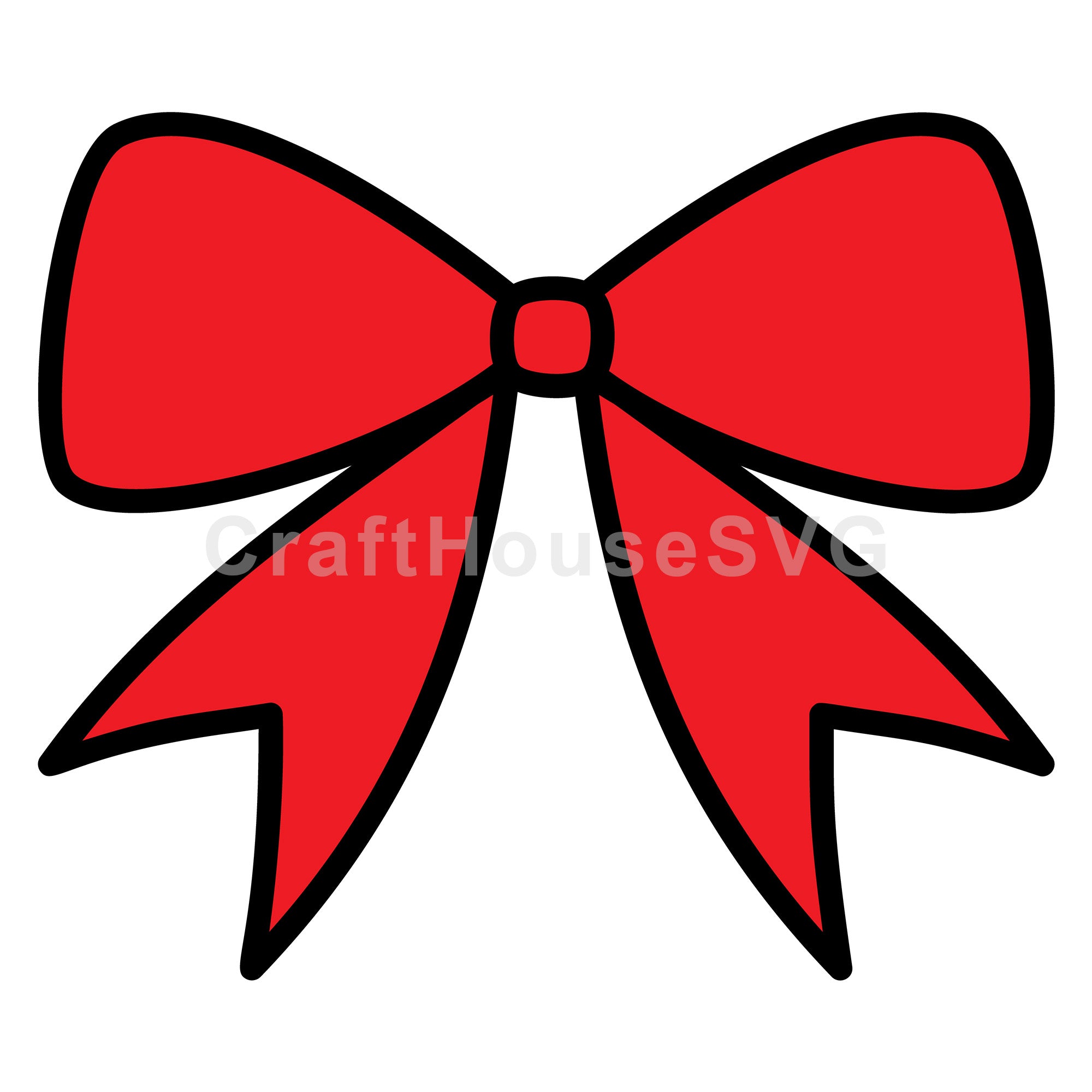 Chic Bow Tie Layered SVG