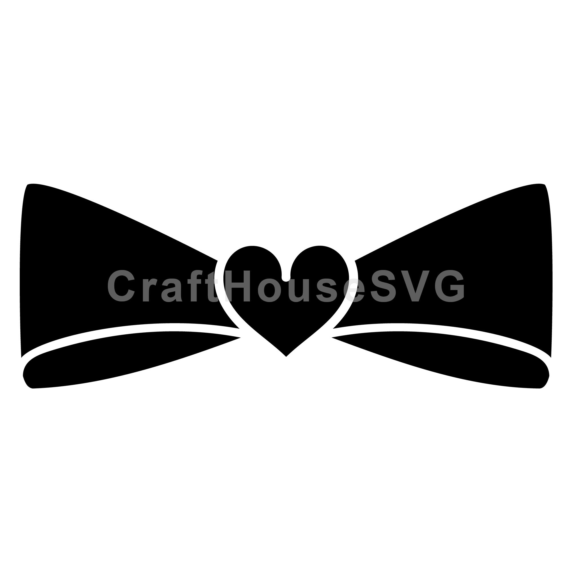 Heart Centered Ribbon SVG