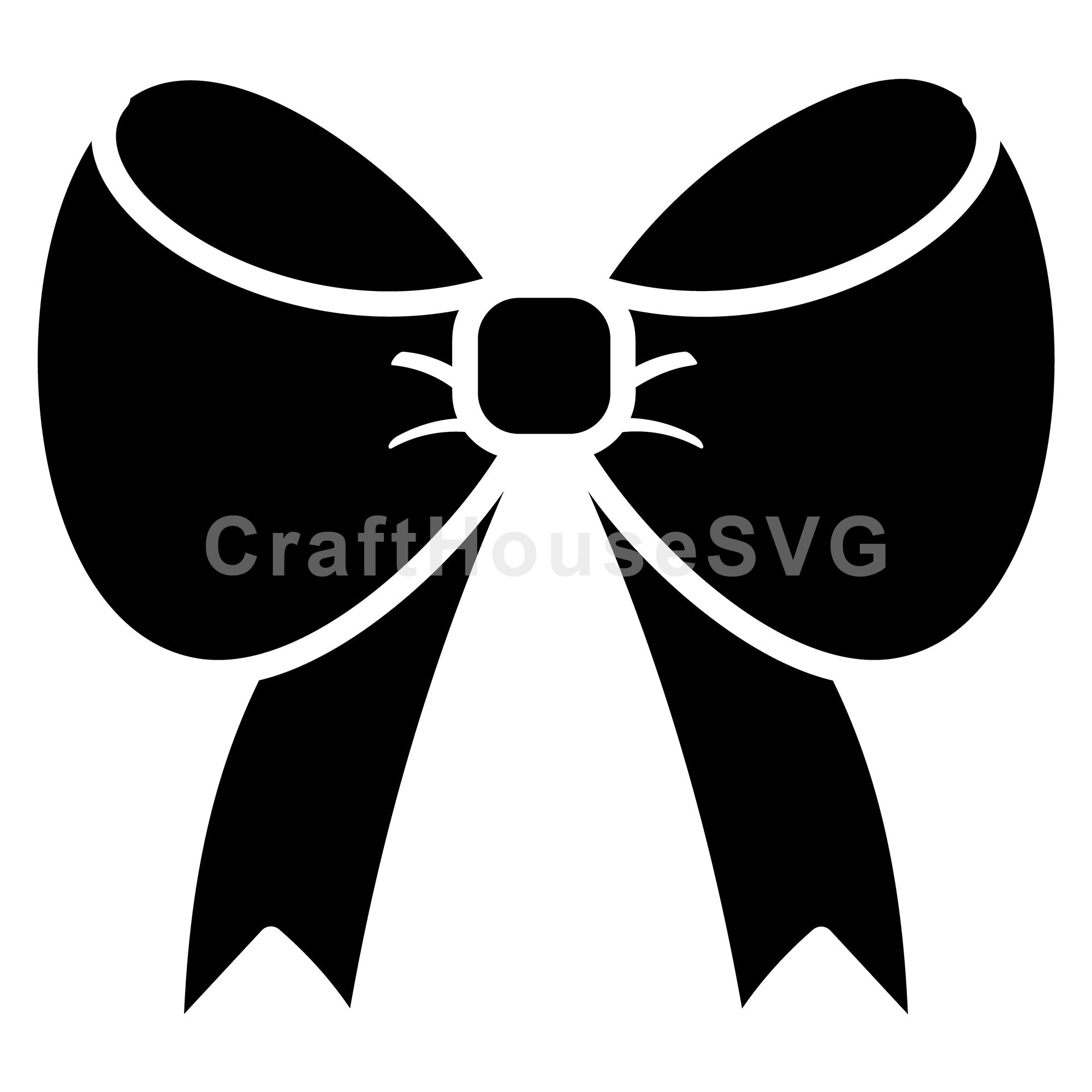 Puffy Ribbon Bow SVG