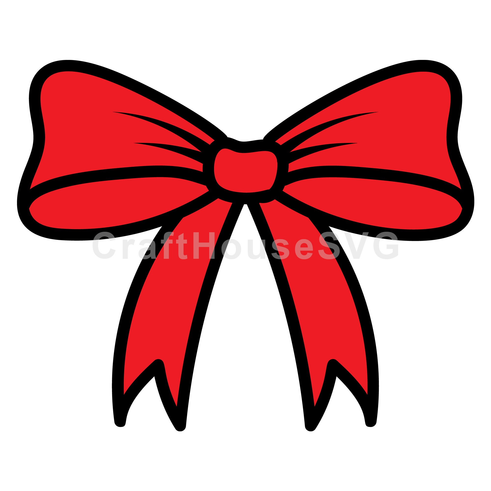 Elegant Bow Layered SVG