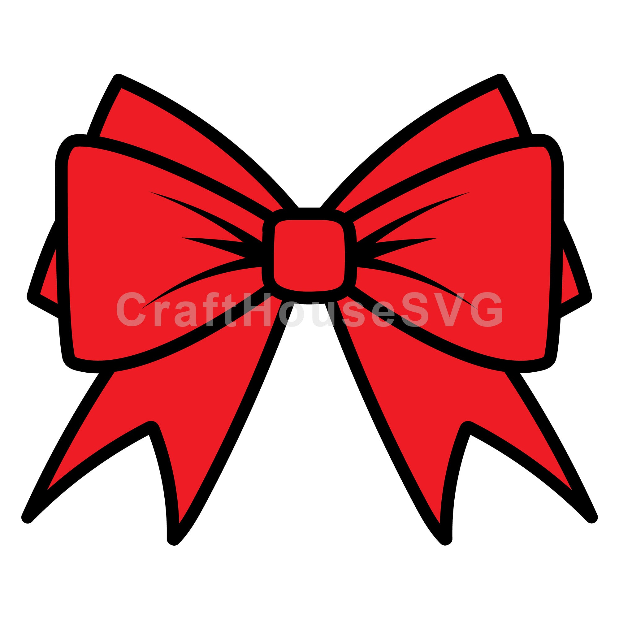 Layered Stacked Bow with Extra Layers SVG