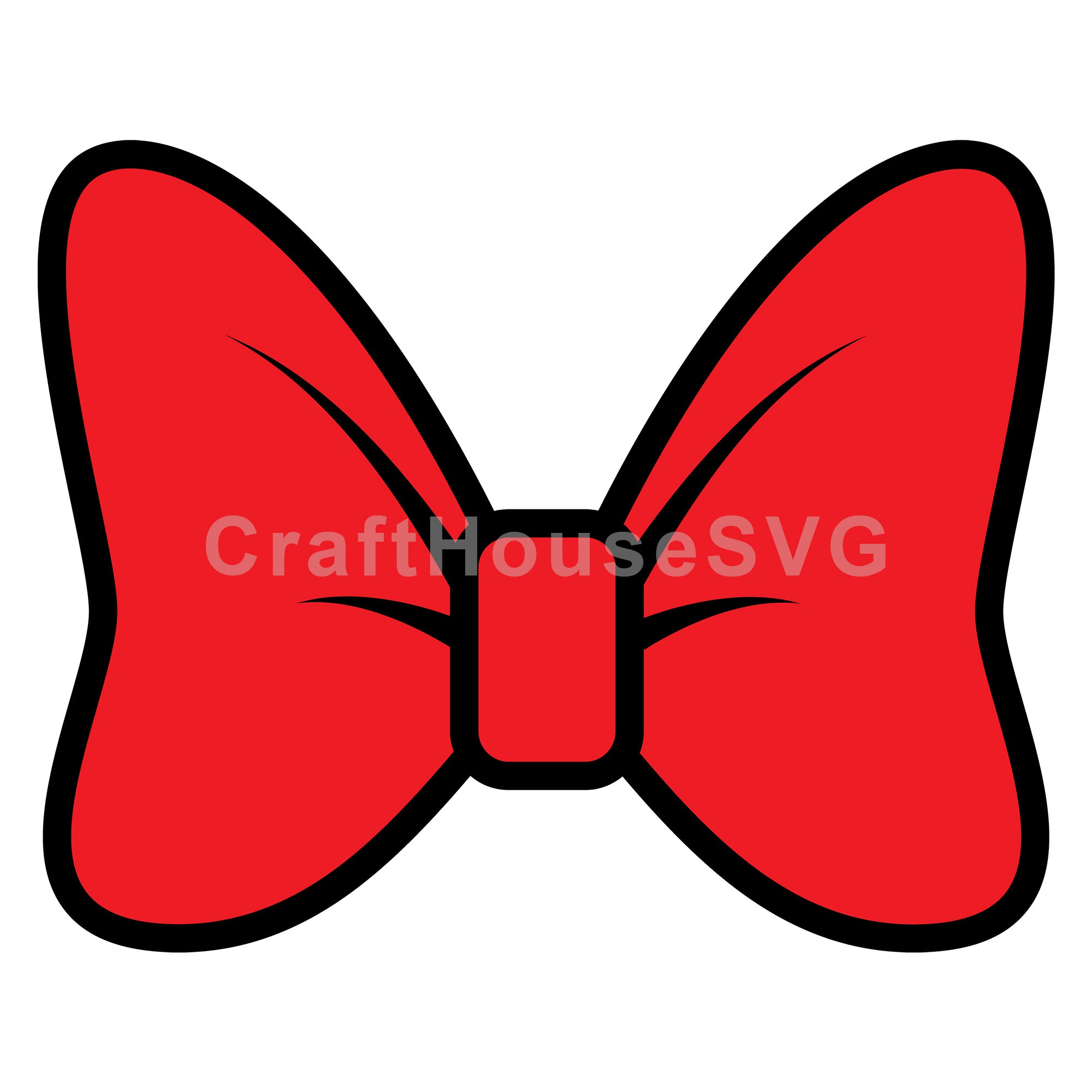 Large Bow Layered SVG