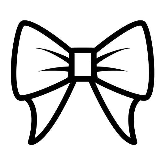 Bow Outline SVG design for Cricut, Silhouette, laser cutting, vinyl, sublimation, and craft projects.