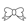 Bow Outline SVG design for Cricut, Silhouette, laser cutting, vinyl, sublimation, and craft projects.