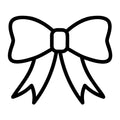 Bow Outline SVG design for Cricut, Silhouette, laser cutting, vinyl, sublimation, and craft projects.
