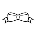 Bow Outline SVG design for Cricut, Silhouette, laser cutting, vinyl, sublimation, and craft projects.