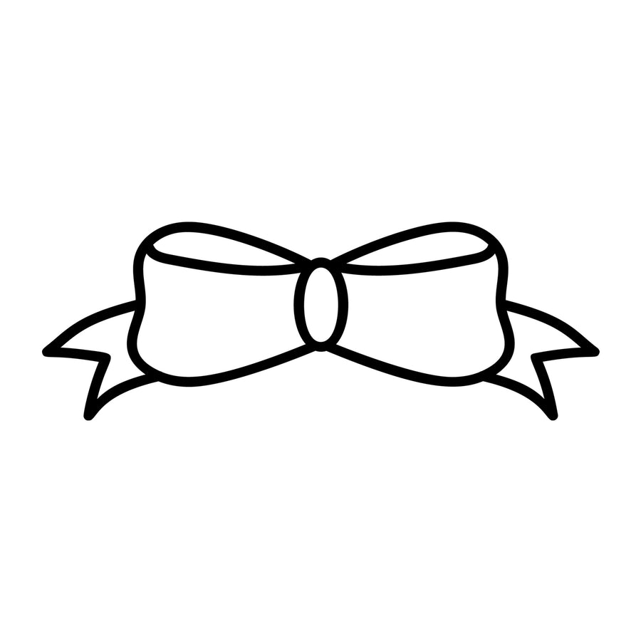 Bow Outline SVG design for Cricut, Silhouette, laser cutting, vinyl, sublimation, and craft projects.