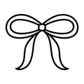 Bow Outline SVG design for Cricut, Silhouette, laser cutting, vinyl, sublimation, and craft projects.