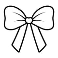 Bow Outline SVG design for Cricut, Silhouette, laser cutting, vinyl, sublimation, and craft projects.