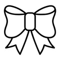 Bow Outline SVG design for Cricut, Silhouette, laser cutting, vinyl, sublimation, and craft projects.