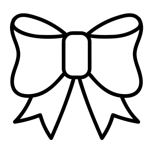Bow Outline SVG design for Cricut, Silhouette, laser cutting, vinyl, sublimation, and craft projects.
