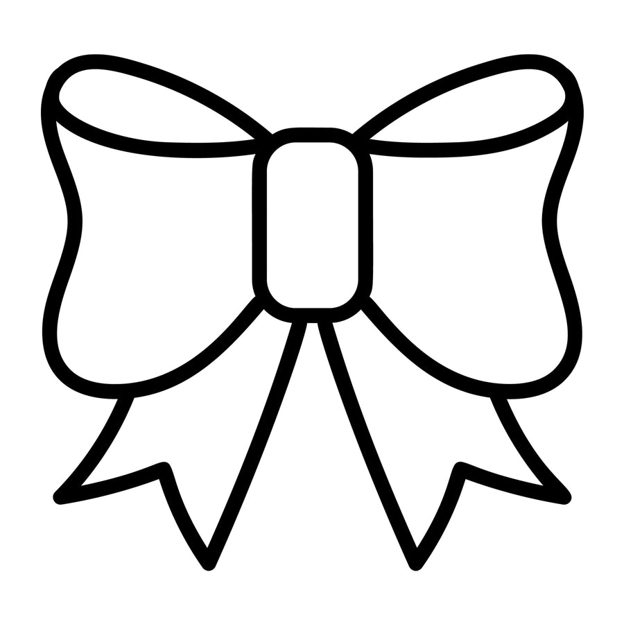 Bow Outline SVG design for Cricut, Silhouette, laser cutting, vinyl, sublimation, and craft projects.