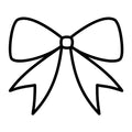 Bow Outline SVG design for Cricut, Silhouette, laser cutting, vinyl, sublimation, and craft projects.