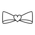 Bow Outline SVG design for Cricut, Silhouette, laser cutting, vinyl, sublimation, and craft projects.
