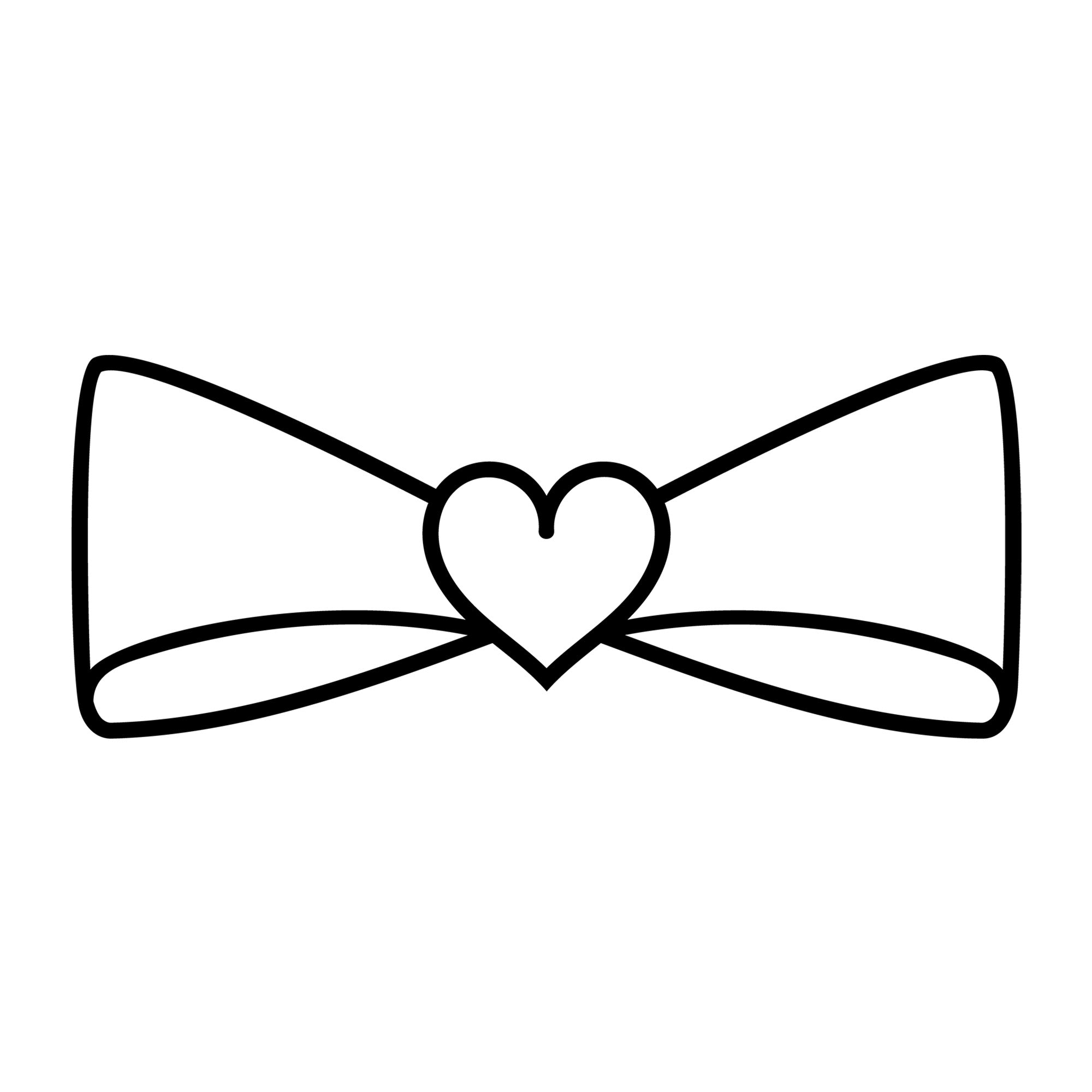 Bow Outline SVG design for Cricut, Silhouette, laser cutting, vinyl, sublimation, and craft projects.