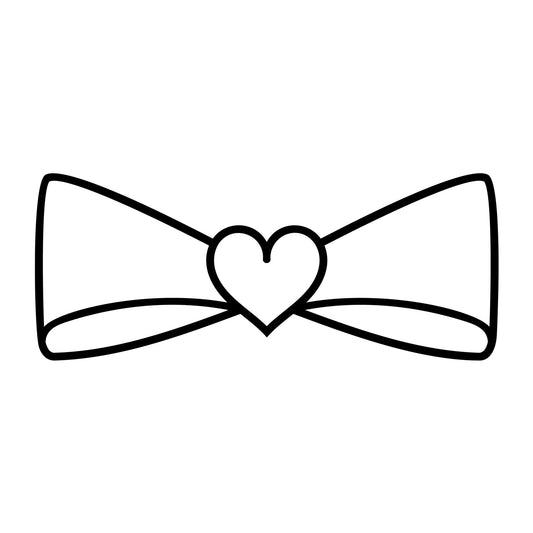 Bow Outline SVG design for Cricut, Silhouette, laser cutting, vinyl, sublimation, and craft projects.