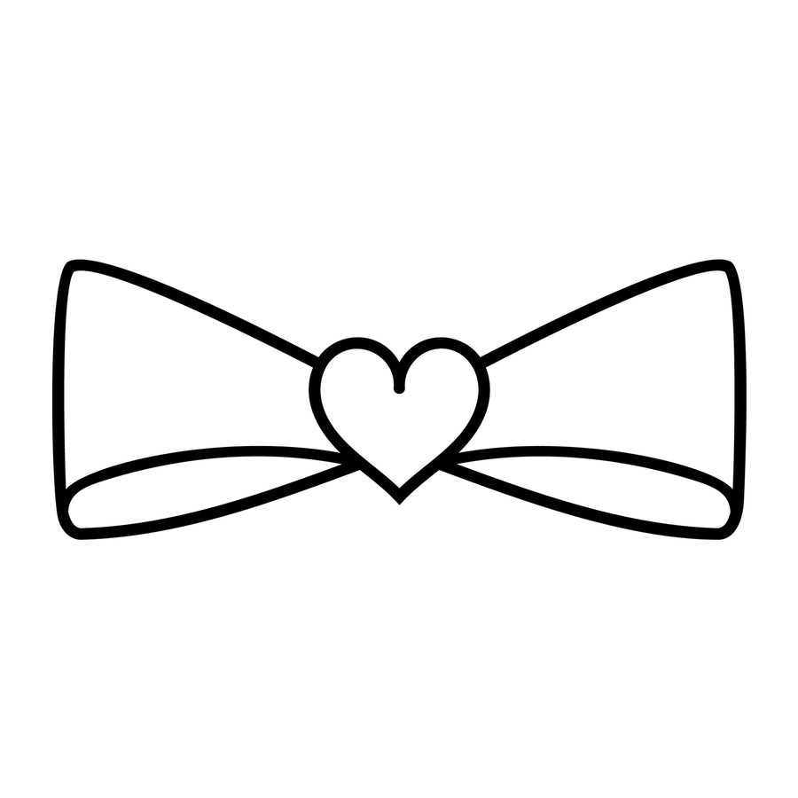 Bow Outline SVG design for Cricut, Silhouette, laser cutting, vinyl, sublimation, and craft projects.