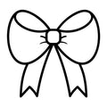 Bow Outline SVG design for Cricut, Silhouette, laser cutting, vinyl, sublimation, and craft projects.