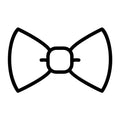 Bow Outline SVG design for Cricut, Silhouette, laser cutting, vinyl, sublimation, and craft projects.