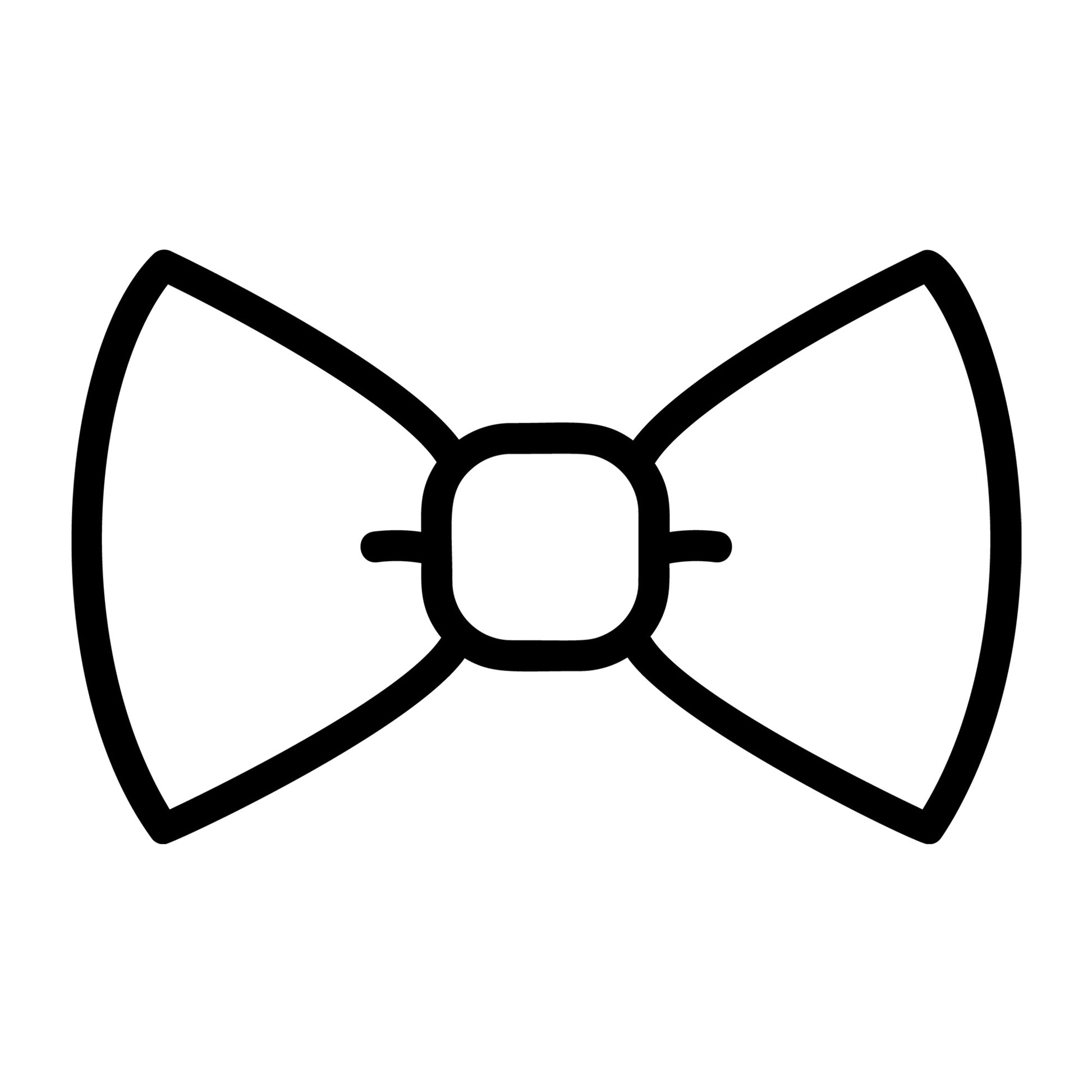 Bow Outline SVG design for Cricut, Silhouette, laser cutting, vinyl, sublimation, and craft projects.