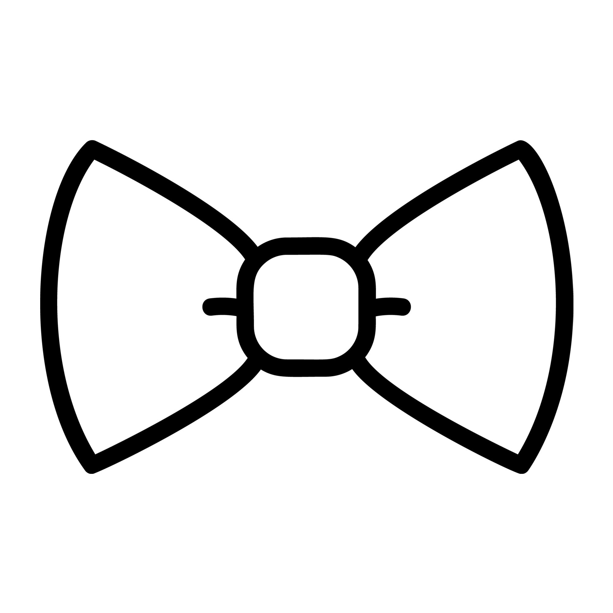 Bow Outline SVG design for Cricut, Silhouette, laser cutting, vinyl, sublimation, and craft projects.