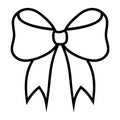 Bow Outline SVG design for Cricut, Silhouette, laser cutting, vinyl, sublimation, and craft projects.