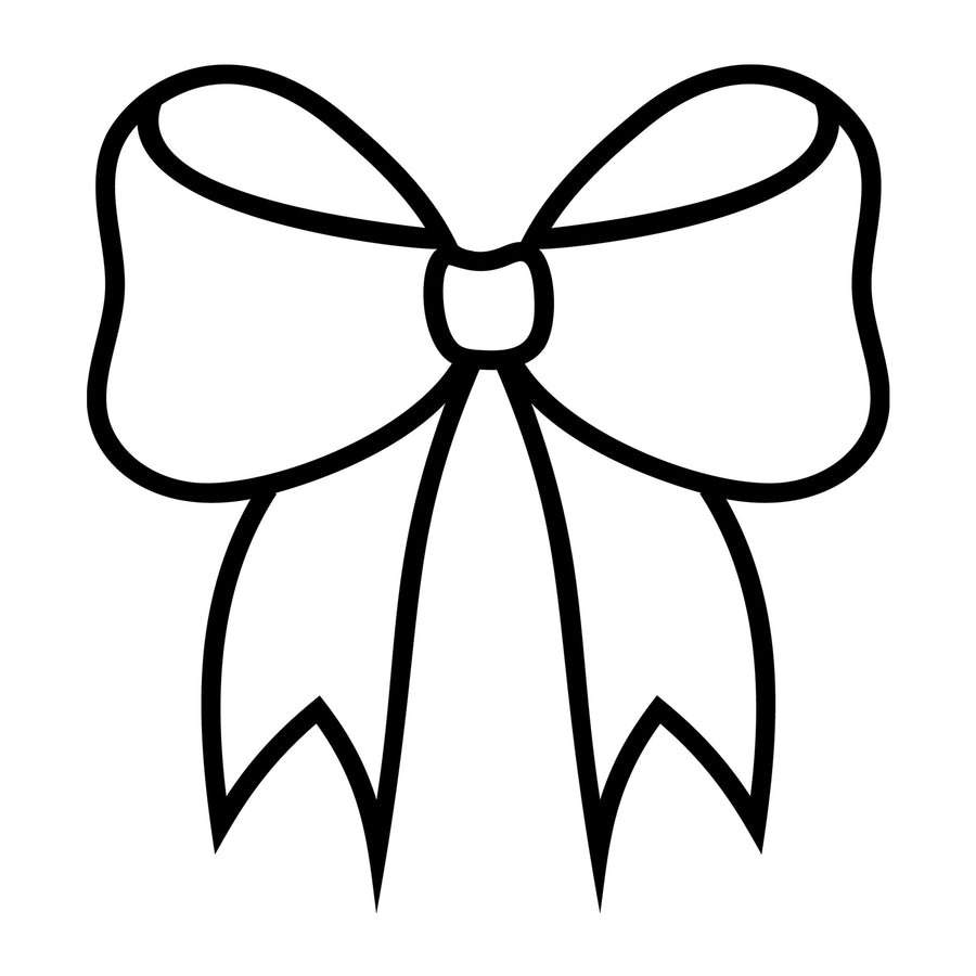 Bow Outline SVG design for Cricut, Silhouette, laser cutting, vinyl, sublimation, and craft projects.