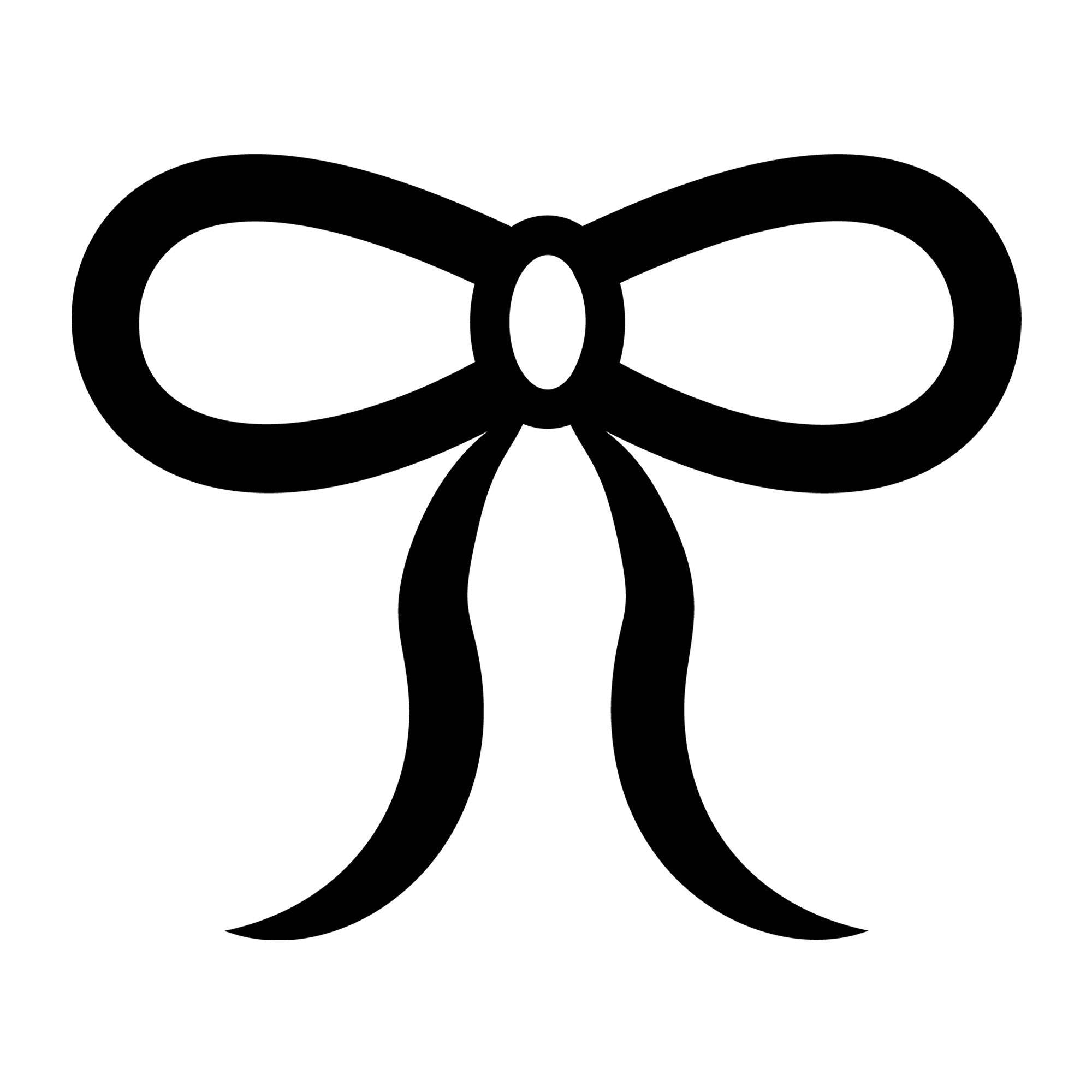 Bow Outline SVG design for Cricut, Silhouette, laser cutting, vinyl, sublimation, and craft projects.