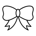Bow Outline SVG design for Cricut, Silhouette, laser cutting, vinyl, sublimation, and craft projects.
