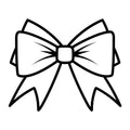 Bow Outline SVG design for Cricut, Silhouette, laser cutting, vinyl, sublimation, and craft projects.