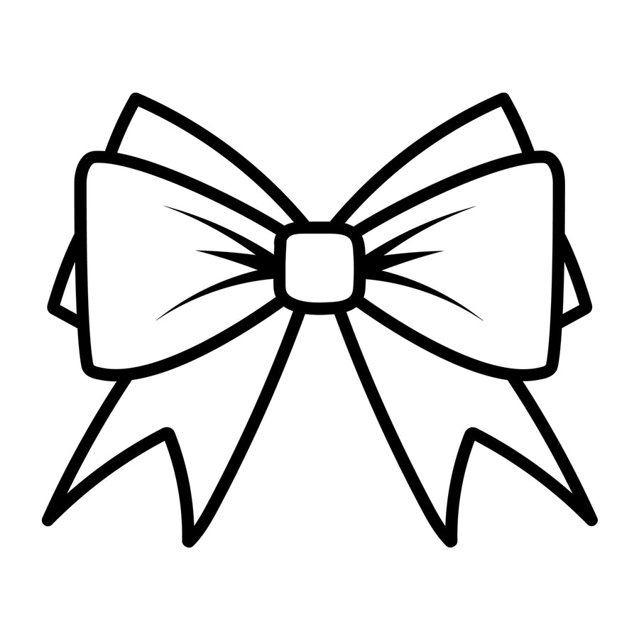 Bow Outline SVG design for Cricut, Silhouette, laser cutting, vinyl, sublimation, and craft projects.