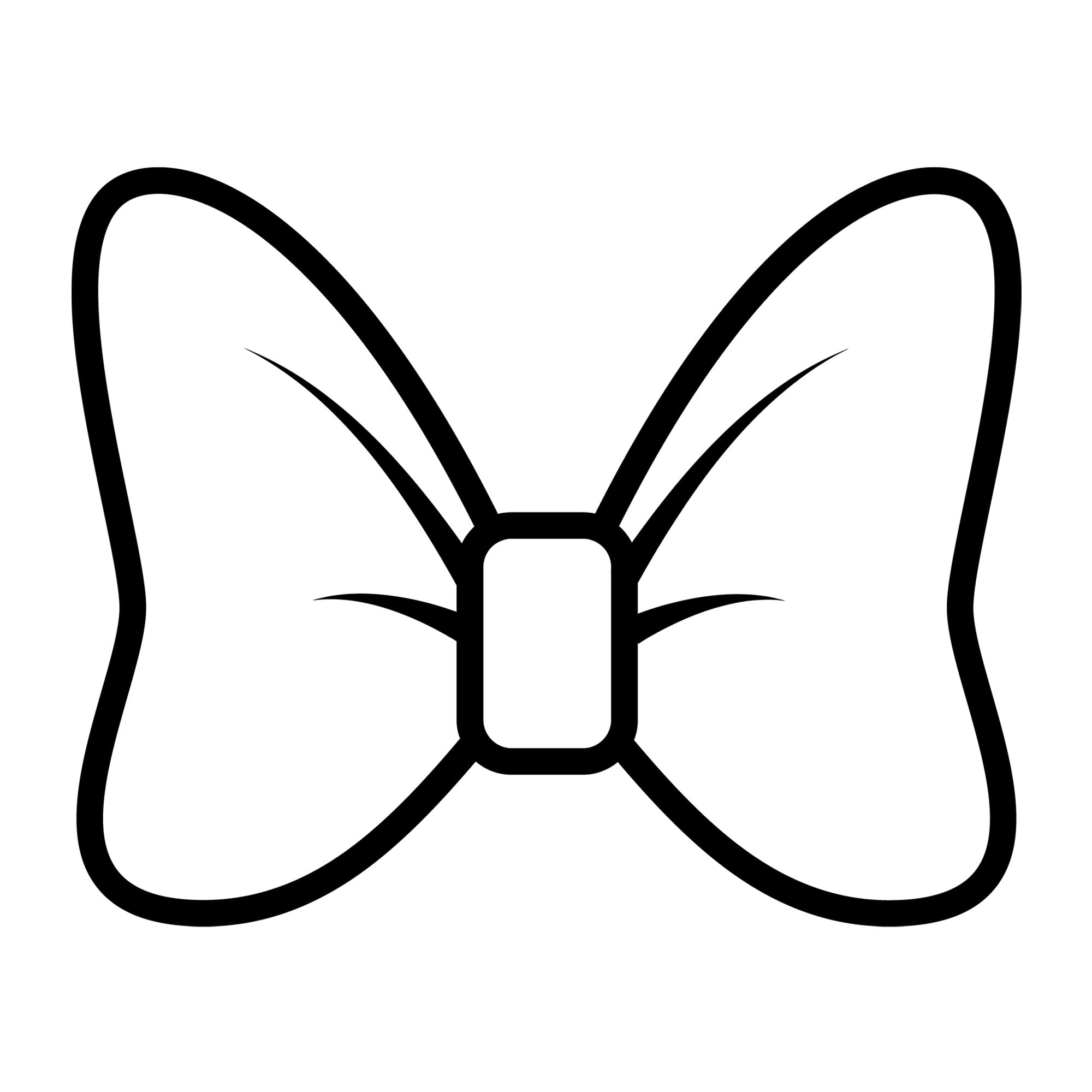 Bow Outline SVG design for Cricut, Silhouette, laser cutting, vinyl, sublimation, and craft projects.