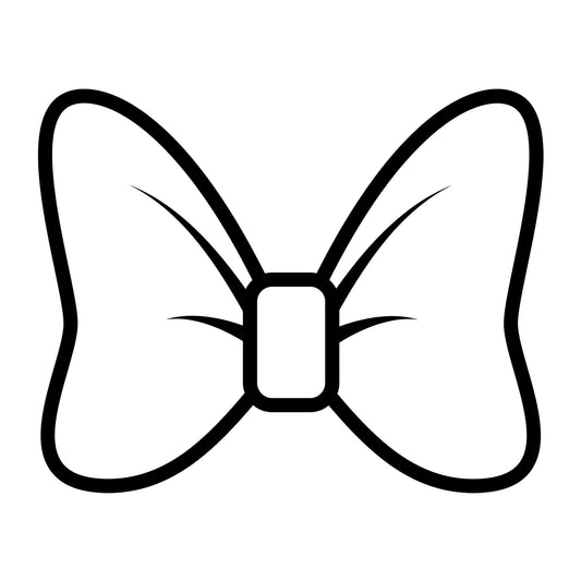 Bow Outline SVG design for Cricut, Silhouette, laser cutting, vinyl, sublimation, and craft projects.