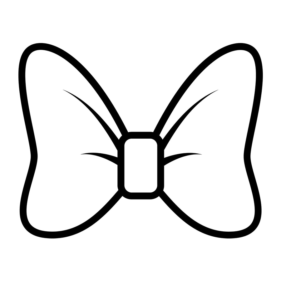 Bow Outline SVG design for Cricut, Silhouette, laser cutting, vinyl, sublimation, and craft projects.