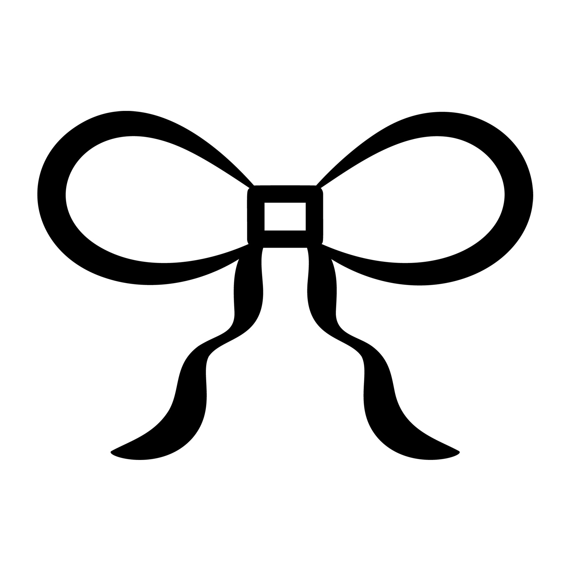 Bow Outline SVG design for Cricut, Silhouette, laser cutting, vinyl, sublimation, and craft projects.