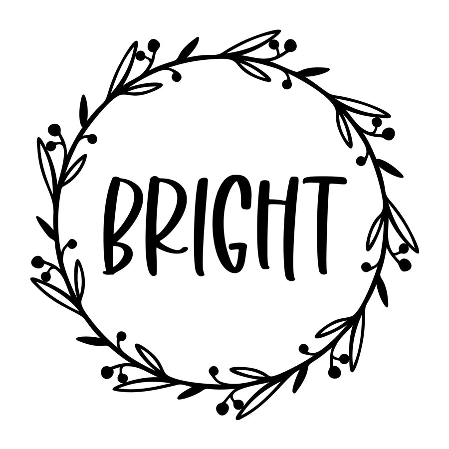 Bright SVG design for Cricut, Silhouette, laser cutting, vinyl, sublimation, and Christmas craft projects.