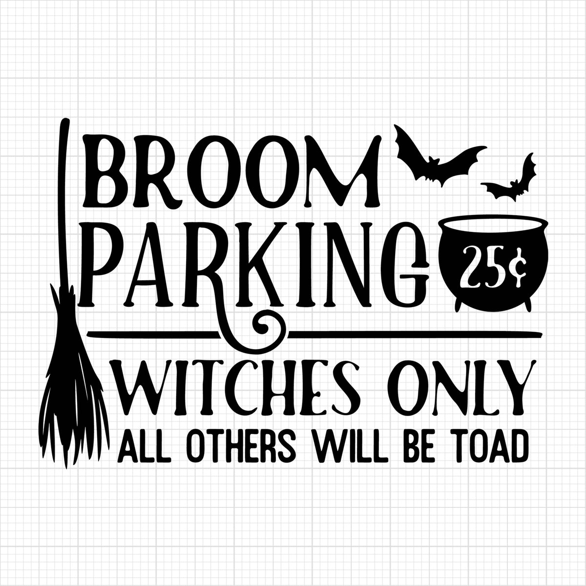 Broom Parking Witches Only