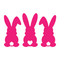 Bunnies SVG design for Cricut, Silhouette, laser cutting and Easter crafts.