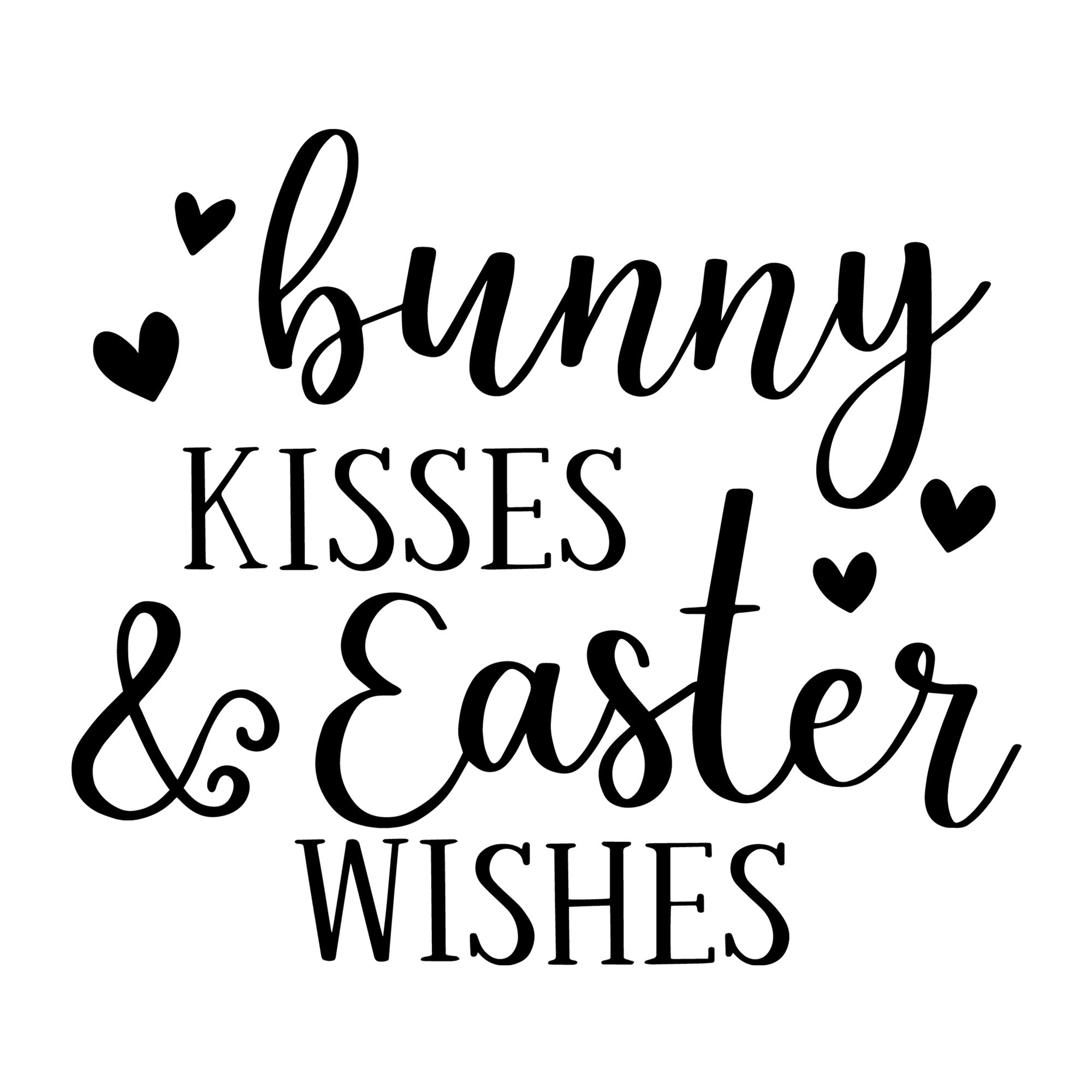 Bunny Kisses And Easter Wishes SVG