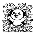 Bunny SVG for Cricut, Silhouette, laser cutting, vinyl, sublimation, animal crafts, decals, shirts, and DIY craft projects.