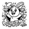 Bunny SVG for Cricut, Silhouette, laser cutting, vinyl, sublimation, animal crafts, decals, shirts, and DIY craft projects.