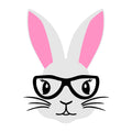 Bunny Face SVG design for Cricut, Silhouette, laser cutting, vinyl, sublimation, Easter crafts, and DIY projects.