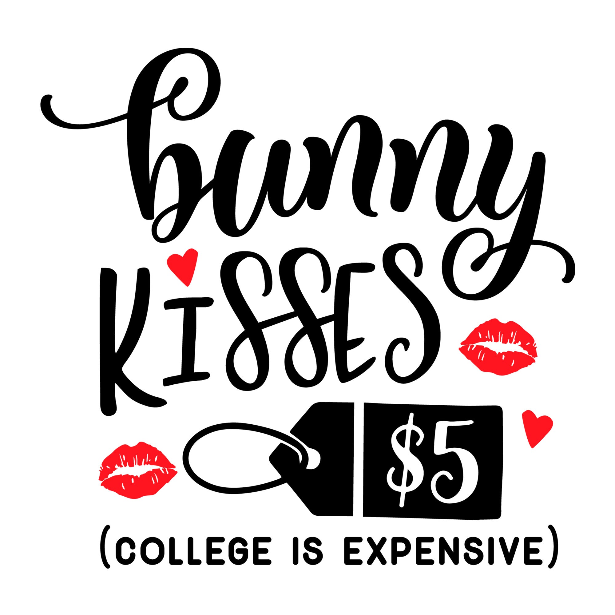 Bunny kisses 5 dollars SVG
