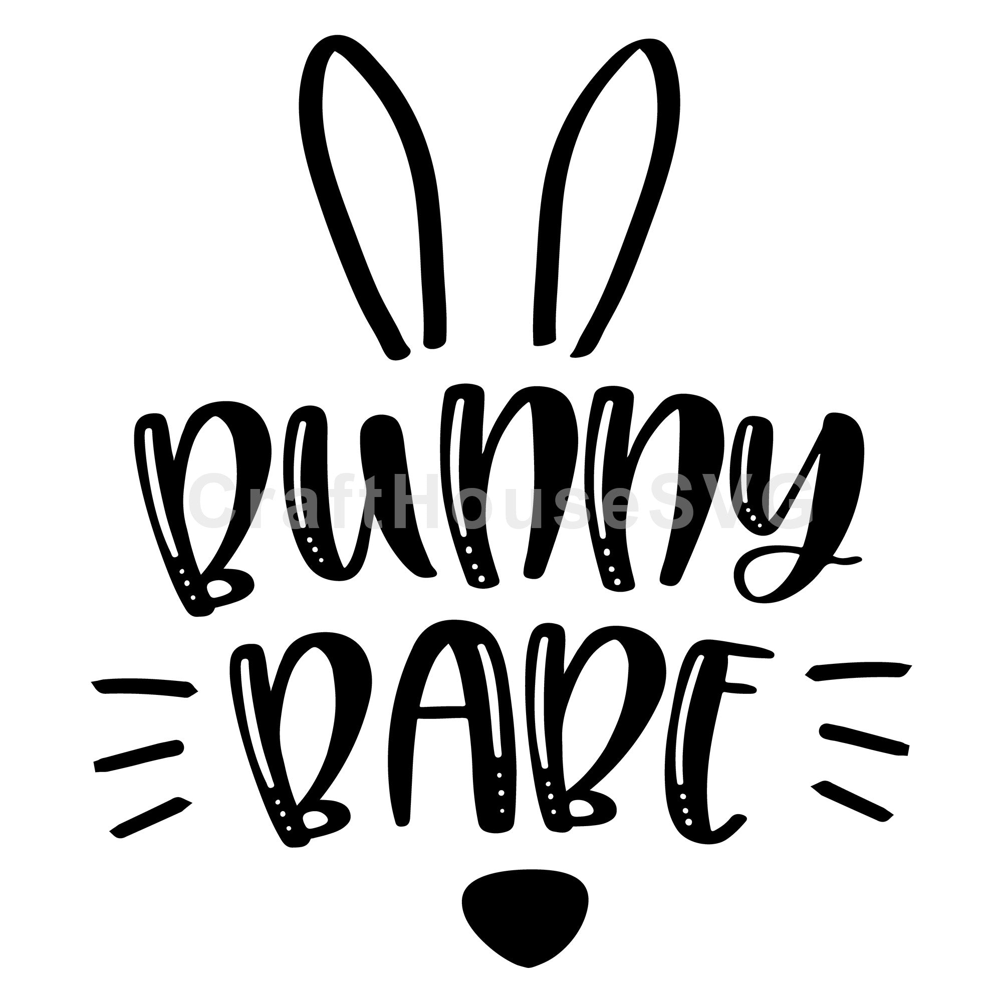 Bunny babe SVG | M46F | An Easter SVG cut file