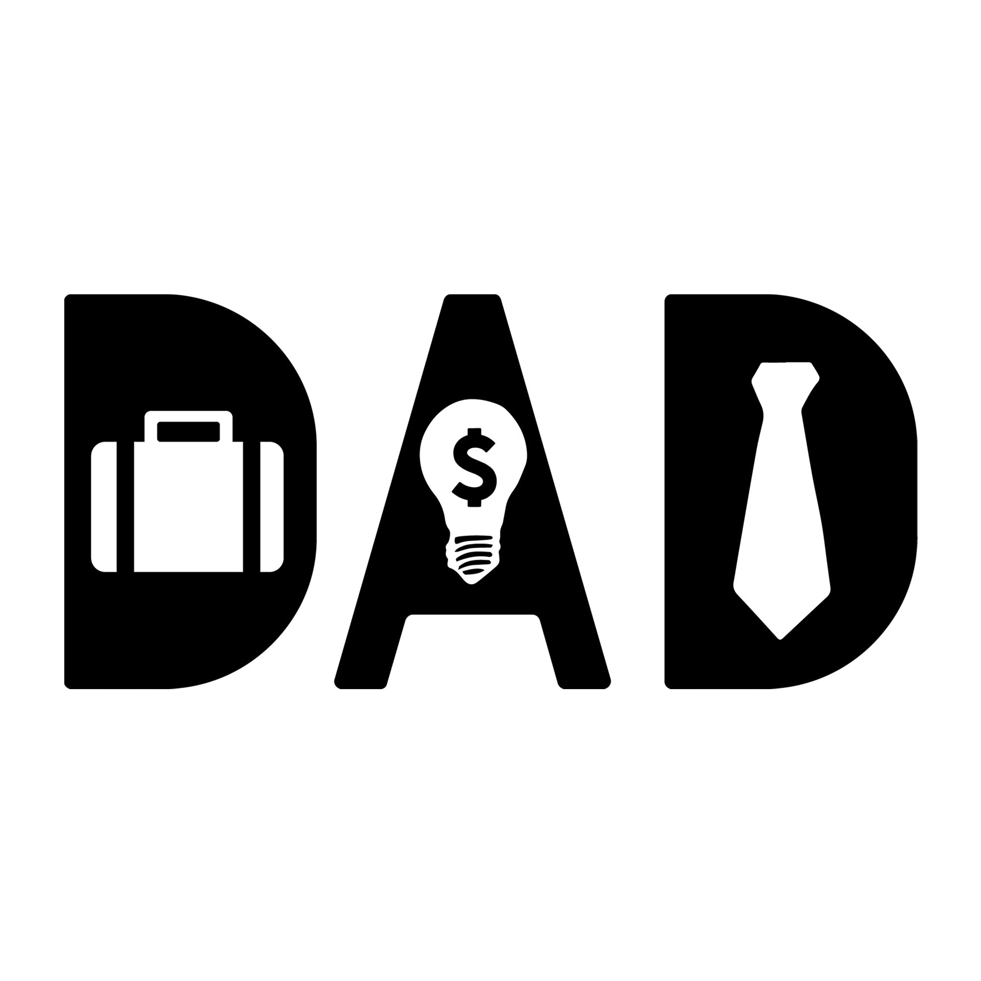 Business Dad SVG design for Cricut, Silhouette, laser cutting, vinyl, sublimation, dad gifts, and Father's Day craft projects.