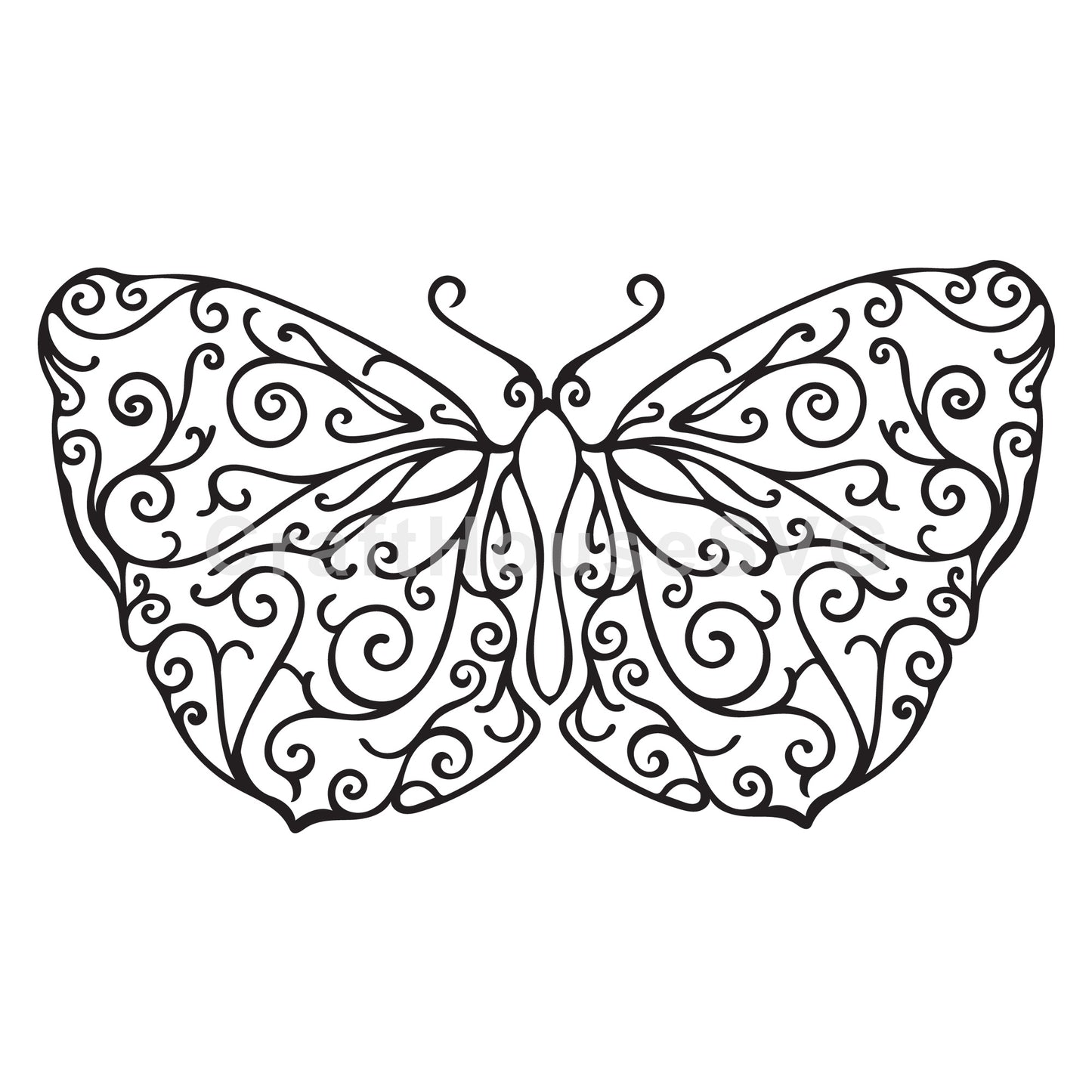 Butterfly Mandala SVG
