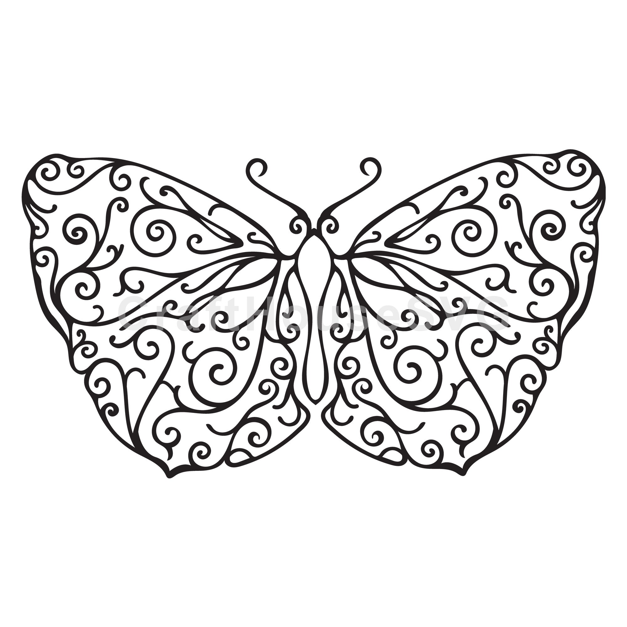 Butterfly Mandala SVG