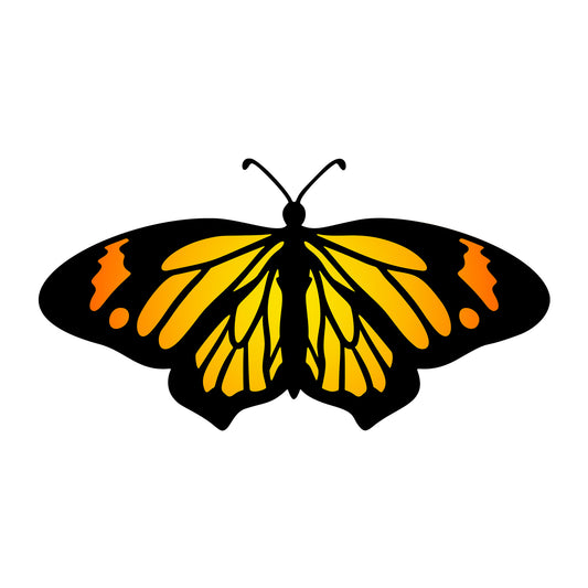 Butterfly SVG design for Cricut, Silhouette, laser cutting, vinyl, sublimation, and craft projects.